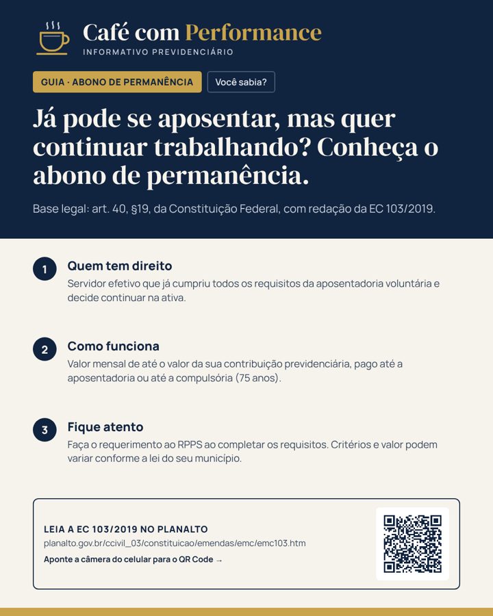 Post: já pode se aposentar, mas quer continuar trabalhando? Conheça o abono de permanência